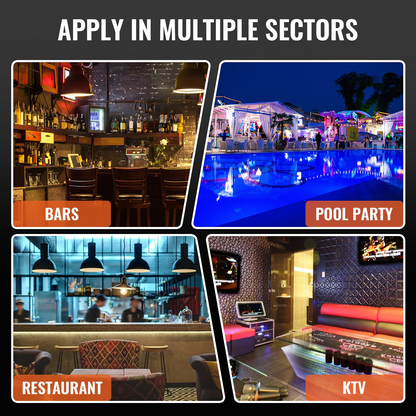 VEVOR LED Lighted Liquor Bottle Display Bar Shelf RF & App Control 16" 3-Step