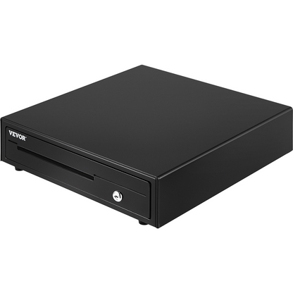 VEVOR Cash Register Drawer, 16" 12 V, for POS System with 5 Bill 8 Coin Cash Tray, Removable Coin Compartment & 2 Keys Included, RJ11/RJ12 Cable for Supermarket, Bar, Coffee Shop, Restaurant