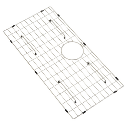 VEVOR Sink Protector Grid, 27.5"x13.5" Stainless Steel Sink Grates, Rear Drain Sink Grates with R5 Corner Radius, Large Sink Bottom Grids, Universal Bowl Rack Sink Accessories For Kitchen Sink, Silver