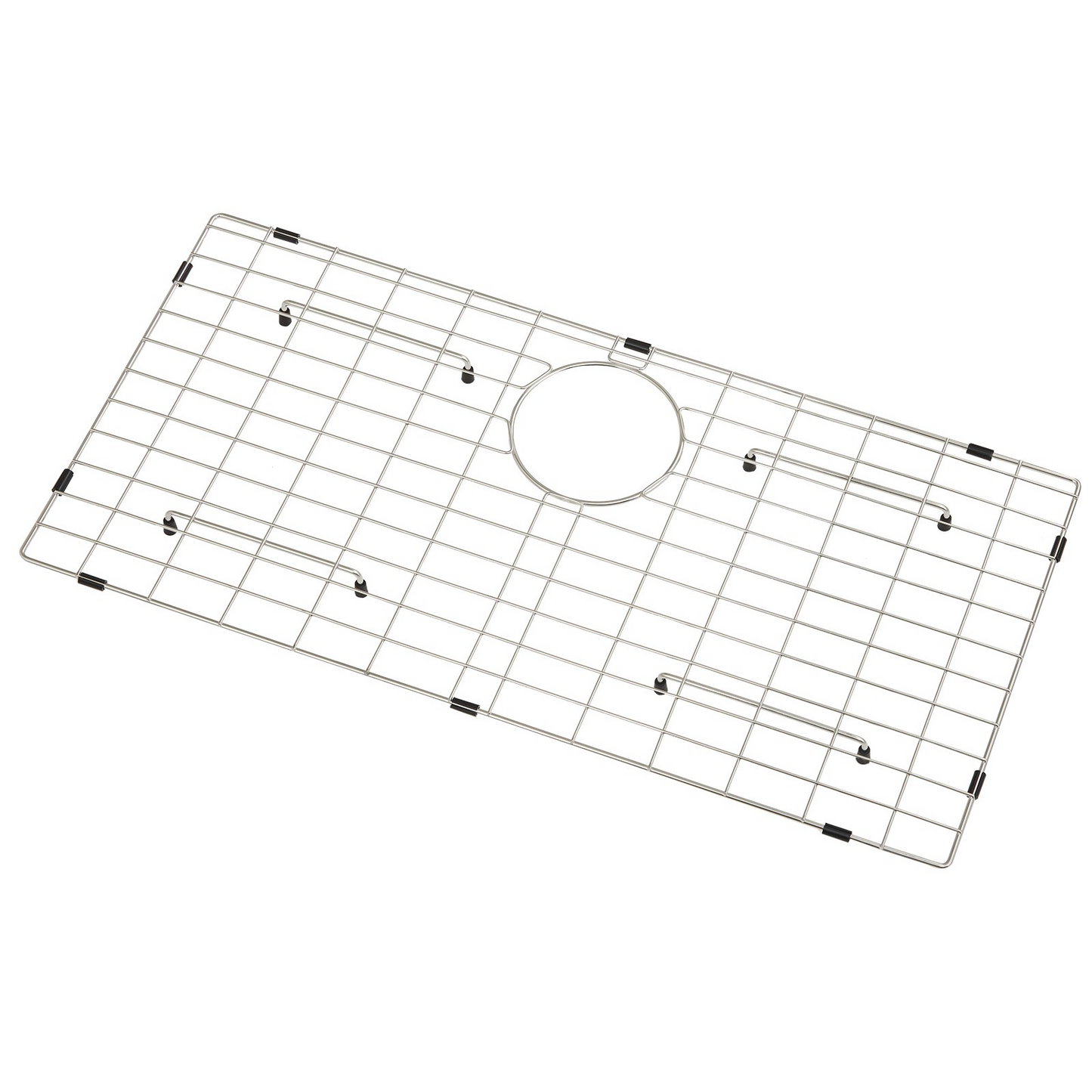 VEVOR Sink Protector Grid, 27.5"x13.5" Stainless Steel Sink Grates, Rear Drain Sink Grates with R5 Corner Radius, Large Sink Bottom Grids, Universal Bowl Rack Sink Accessories For Kitchen Sink, Silver