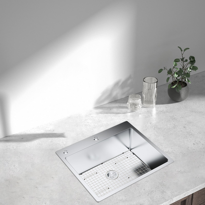 VEVOR Sink Protector Grid, 28.5"x15.6" Stainless Steel Sink Grates, Centered Drain Sink Grates with R20 Corner Radius, Large Sink Bottom Grids, Universal Bowl Rack Sink Accessories For Kitchen Sink