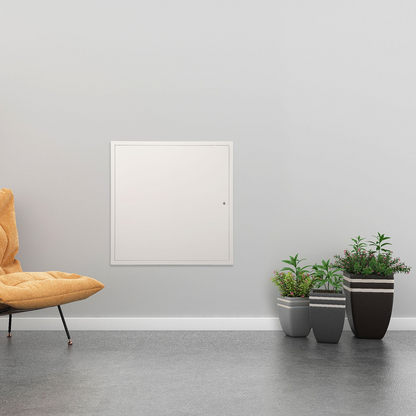 VEVOR Access Panel for Drywall & Ceiling, 16 x 16 Inch Plumbing Access Panels, Reinforced Access Door, Heavy-Duty Steel Wall Hole Cover, Easy Install Removable Hinged Panel for Wiring & Cables, Silver