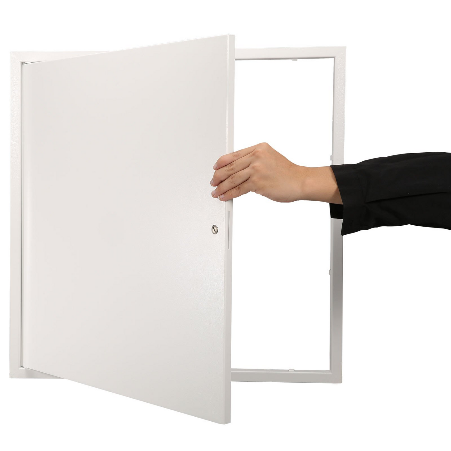 VEVOR Access Panel for Drywall & Ceiling, 16 x 16 Inch Plumbing Access Panels, Reinforced Access Door, Heavy-Duty Steel Wall Hole Cover, Easy Install Removable Hinged Panel for Wiring & Cables, Silver