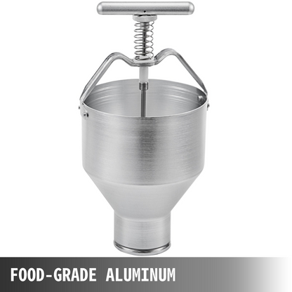 VEVOR Donut Depositor 5L Capacity Donut Dropper Hopper Food-Grade Aluminum Manual Donut Dispenser 6 Adjustable Thicknesses Donut Hopper with Stand Donut Batter Dispenser for Home & Commercial Use