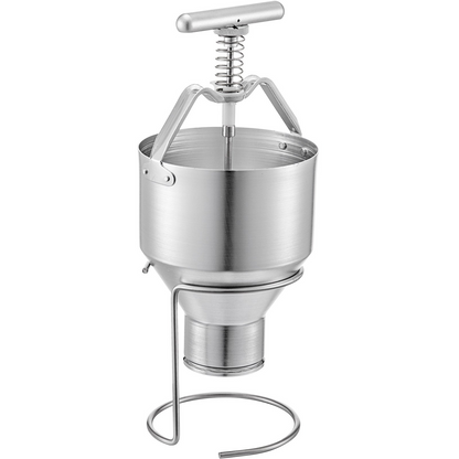 VEVOR Donut Depositor 5L Capacity Donut Dropper Hopper Food-Grade Aluminum Manual Donut Dispenser 6 Adjustable Thicknesses Donut Hopper with Stand Donut Batter Dispenser for Home & Commercial Use