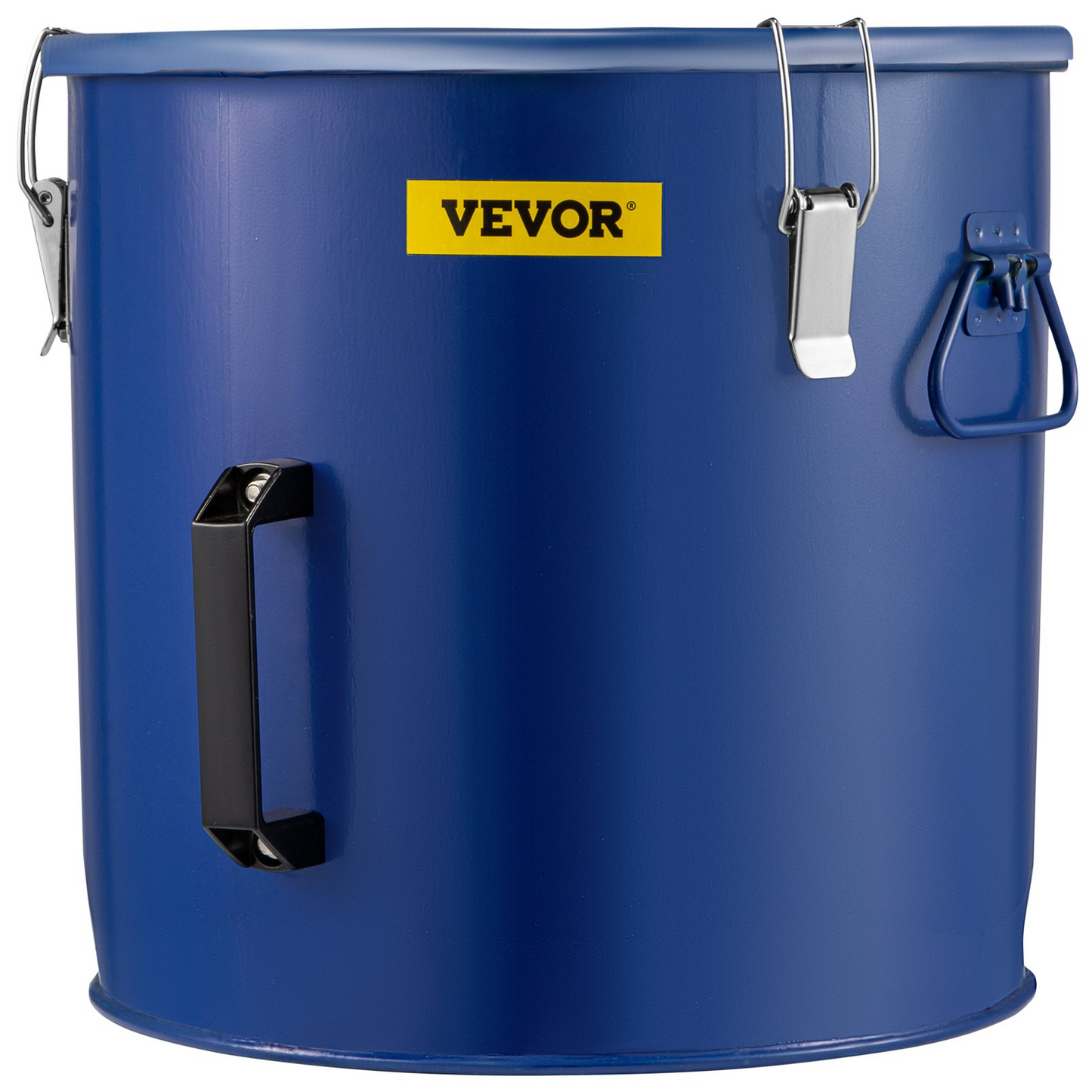 VEVOR Fryer Grease Bucket 10 Gal Oil Disposal Caddy Steel Fryer Oil Bucket w/Rust-proof Coating 37.9L Oil Transport Container w/Lid & Lock Clips Oil Caddy w/Filter Bag For Hot Cooking Oil Filtering