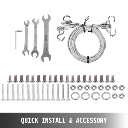 VEVOR Folding Chair and Table Cart 750lbs Capacity Combo Cart for 42 Chairs and 12 Tables Steel Frame Folding Chair Racks for Storage Swivel Wheels Folding Chair Storage with Steel Rope