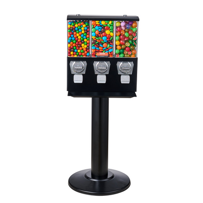 VEVOR Gumball Machine with Stand Vending Coin Bank Vintage Candy Dispenser Black