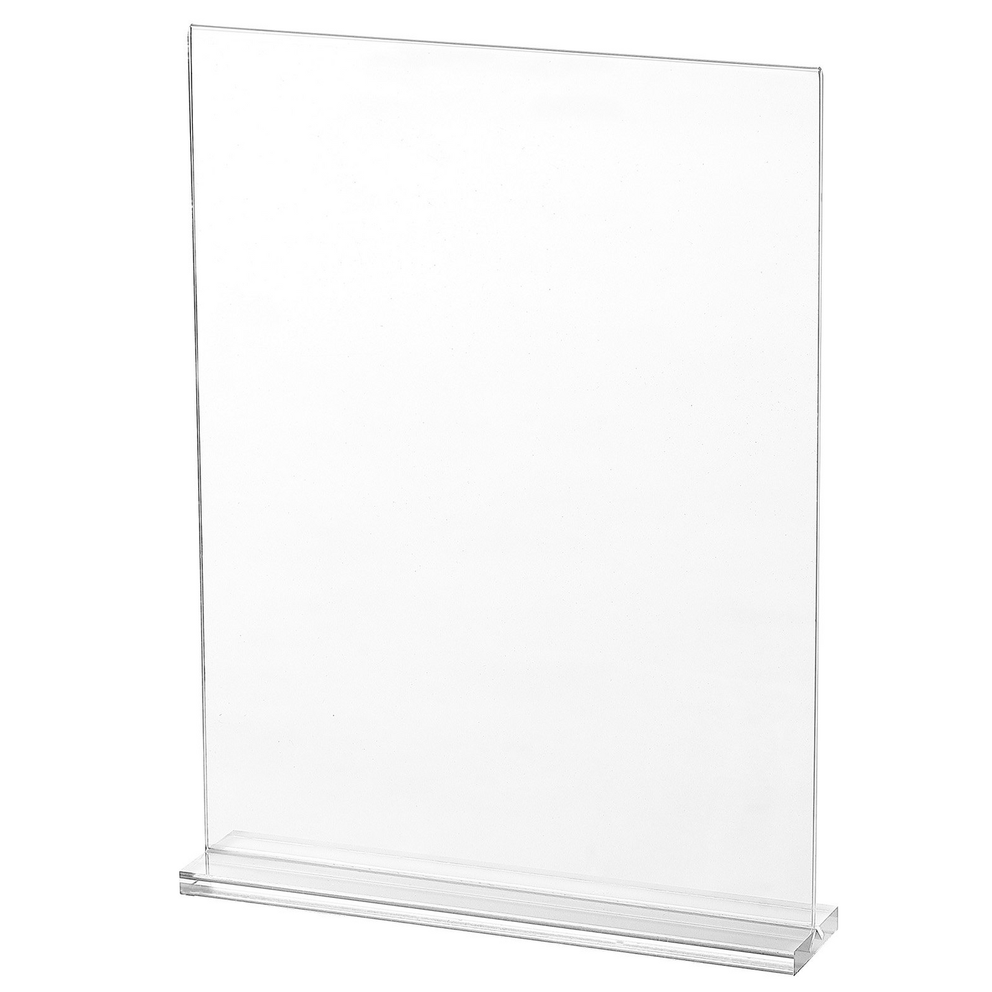 VEVOR Acrylic Sign Holder, 6 Pack 8.5 x 11-inch Brochure Display Holders, T-Shape Double Sided Display Sign Stand, Clear Acrylic Table Menu Photo Paper Holder for Restaurant Office Wedding Bar