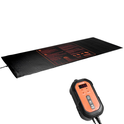 VEVOR 48"x 20.75" Seedling Heat Mat w/ Digital Thermostat Combo Set, MET-Listed Heating Pad for Seed Starting, Waterproof Seed Mats for Germination, Indoor Gardening, Hydroponic, Greenhouse, 1 Pack