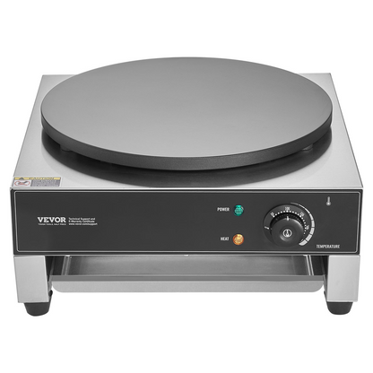 VEVOR 16-Inch Electric Crepe Maker Commercial Crepe Machine 1700W Non-stick