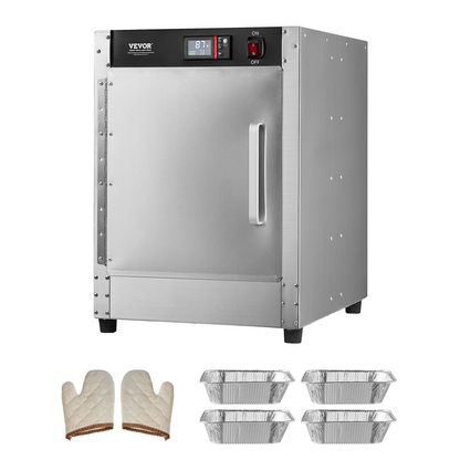 Hot Box Food Warmer 4-Tier Concession Warming Cabinet with Water Tray for Pizza