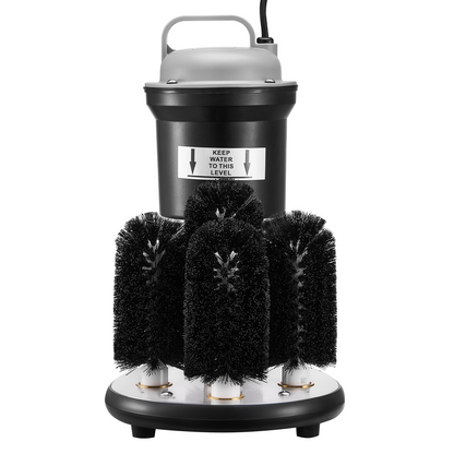 Electric Glass Washer 5-Brush Bar Glass Cleaner 1200 Cups/H for Wine Glass