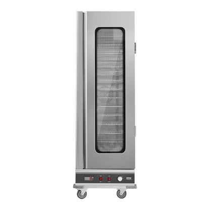 Hot Box Food Warmer 16-Tier Concession Warming Cabinet with Water Tray for Pizza